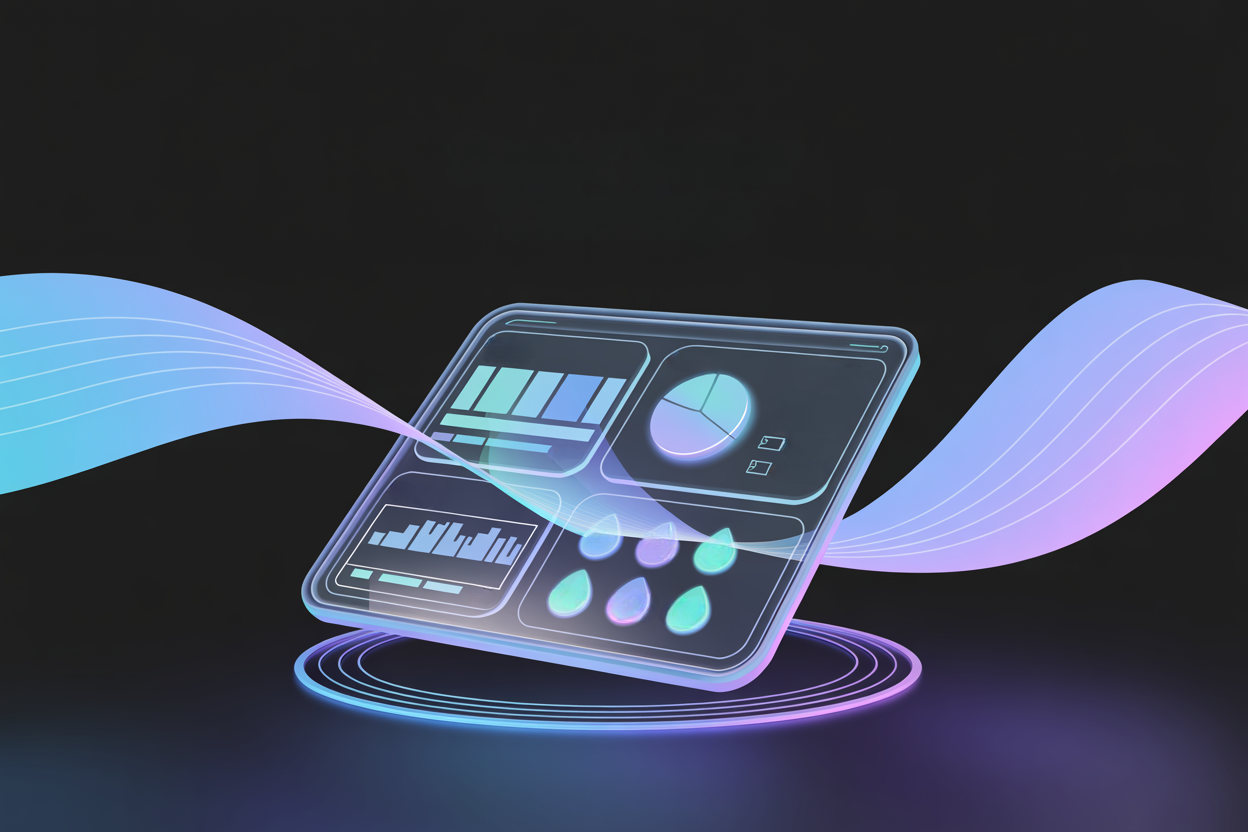 Vesidata ja graafit futuristisessa hallintanäkymässä - etäluennan visualisointi